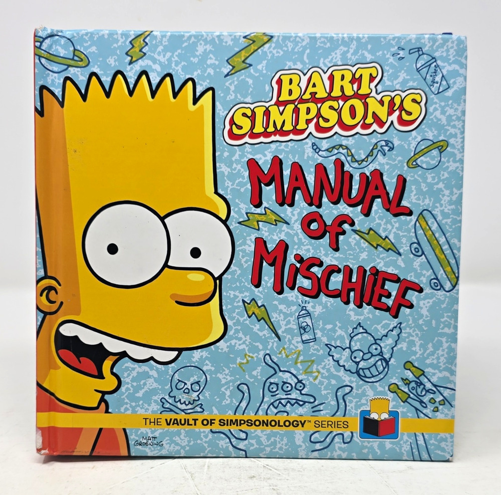 Bart Simpson Manual of Mischief Hardcover Illustrated Activity Book 2014 (Vault)